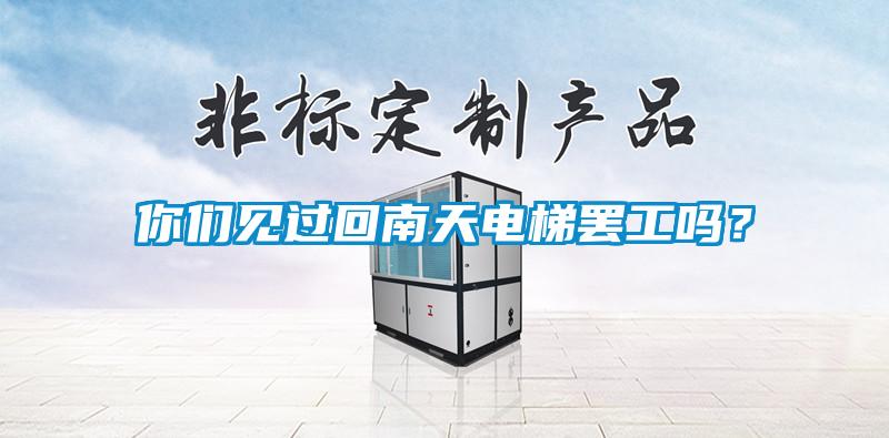 你們見過回南天電梯罷工嗎?