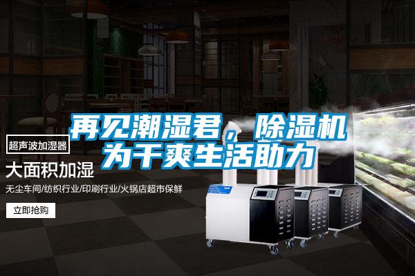 再見潮濕君,除濕機為干爽生活助力