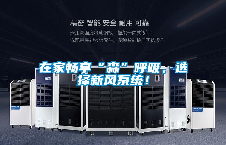 在家暢享“森”呼吸,選擇新風系統(tǒng)!