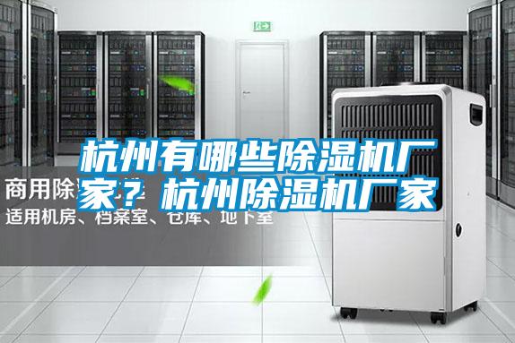 杭州有哪些除濕機廠家？杭州除濕機廠家