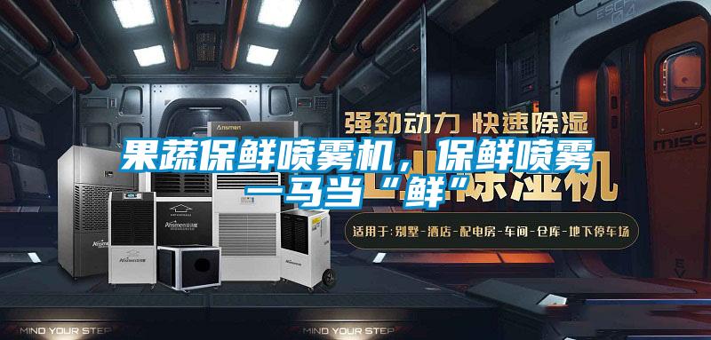 果蔬保鮮噴霧機，保鮮噴霧一馬當“鮮”