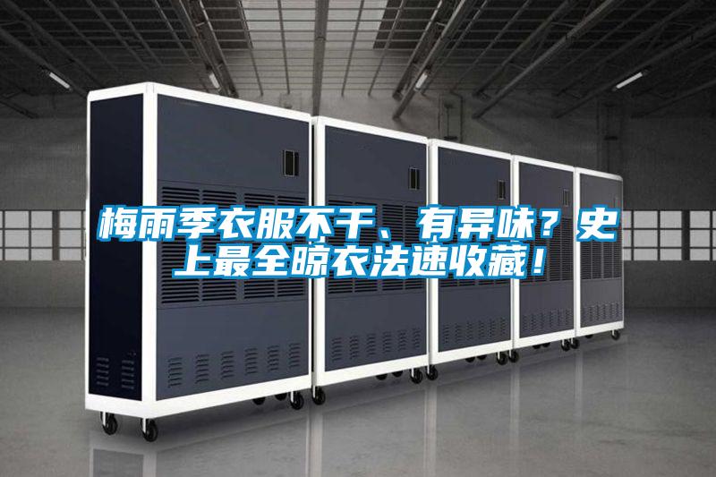 梅雨季衣服不干、有異味?史上最全晾衣法速收藏!