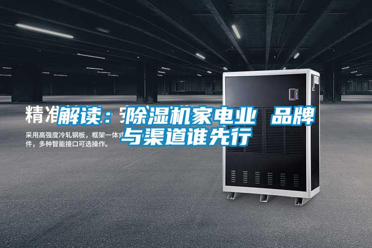 解讀:除濕機家電業 品牌與渠道誰先行