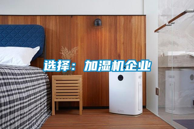 選擇:加濕機企業
