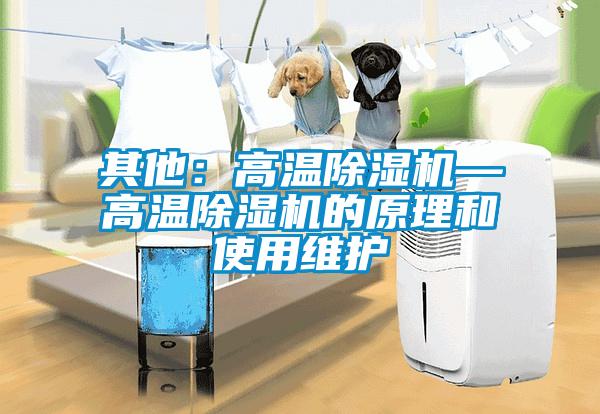 其他:高溫除濕機—高溫除濕機的原理和使用維護