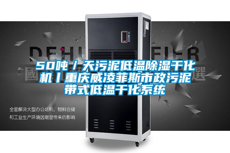 50噸/天污泥低溫除濕干化機丨重慶威凌菲斯市政污泥帶式低溫干化系統