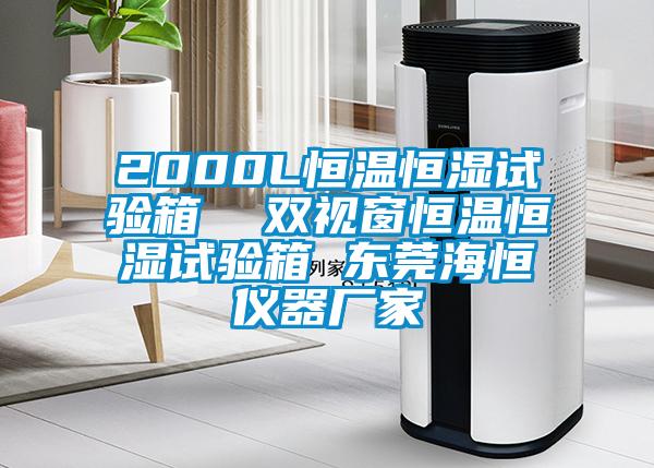2000L恒溫恒濕試驗箱 雙視窗恒溫恒濕試驗箱 東莞海恒儀器廠家