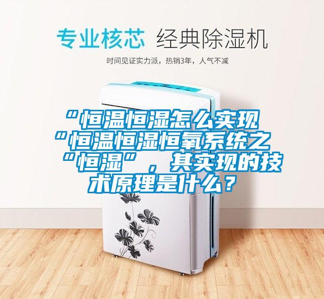 “恒溫恒濕怎么實現“恒溫恒濕恒氧系統之“恒濕”，其實現的技術原理是什么？