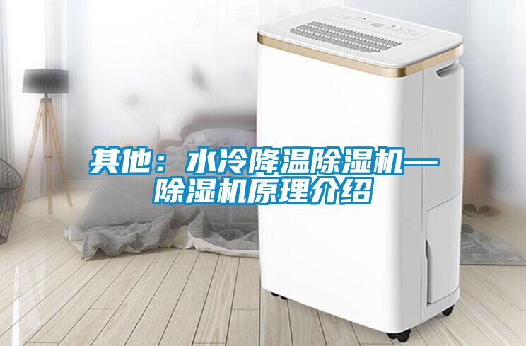 其他:水冷降溫除濕機—除濕機原理介紹