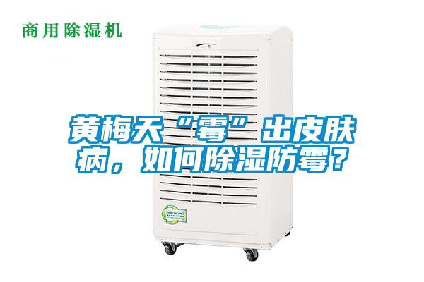 黃梅天“霉”出皮膚病,如何除濕防霉?