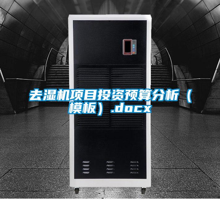 去濕機(jī)項(xiàng)目投資預(yù)算分析(模板).docx