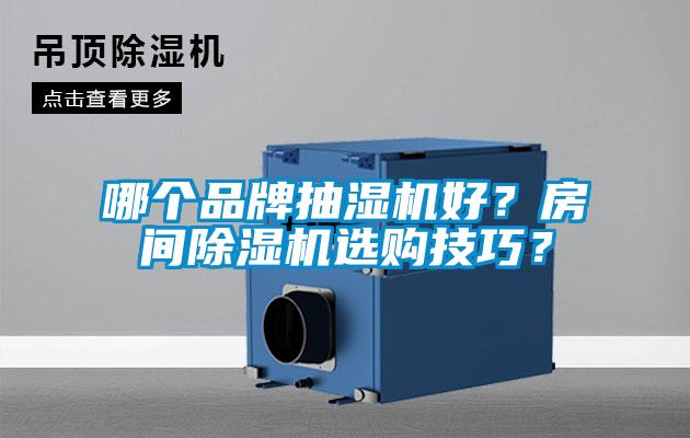 哪個品牌抽濕機好？房間除濕機選購技巧？