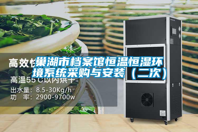 巢湖市檔案館恒溫恒濕環境系統采購與安裝(二次)