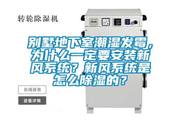 別墅地下室潮濕發(fā)霉,為什么一定要安裝新風(fēng)系統(tǒng)?新風(fēng)系統(tǒng)是怎么除濕的?