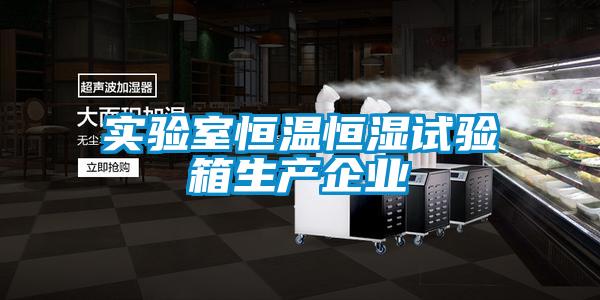 實驗室恒溫恒濕試驗箱生產企業