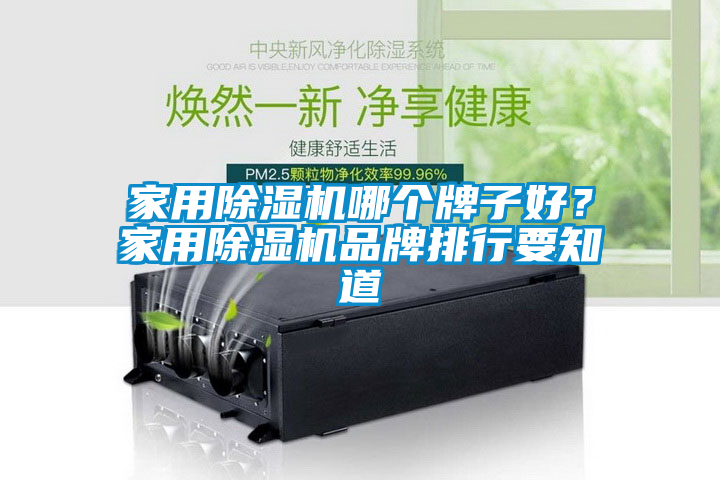 家用除濕機哪個牌子好?家用除濕機品牌排行要知道