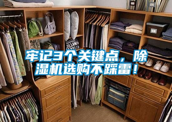 牢記3個(gè)關(guān)鍵點(diǎn),除濕機(jī)選購(gòu)不踩雷!