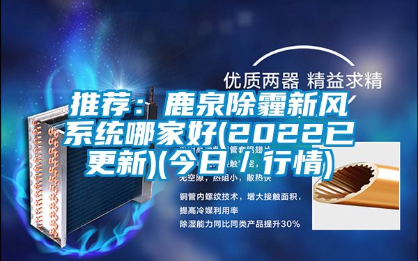 推薦:鹿泉除霾新風系統哪家好(2022已更新)(今日/行情)