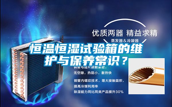 恒溫恒濕試驗(yàn)箱的維護(hù)與保養(yǎng)常識(shí)?