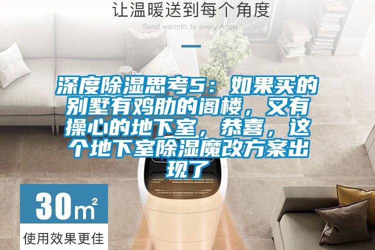 深度除濕思考5:如果買的別墅有雞肋的閣樓,又有操心的地下室,恭喜,這個地下室除濕魔改方案出現了