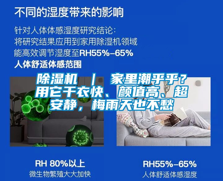 除濕機 ｜ 家里潮乎乎？用它干衣快、顏值高、超安靜，梅雨天也不愁