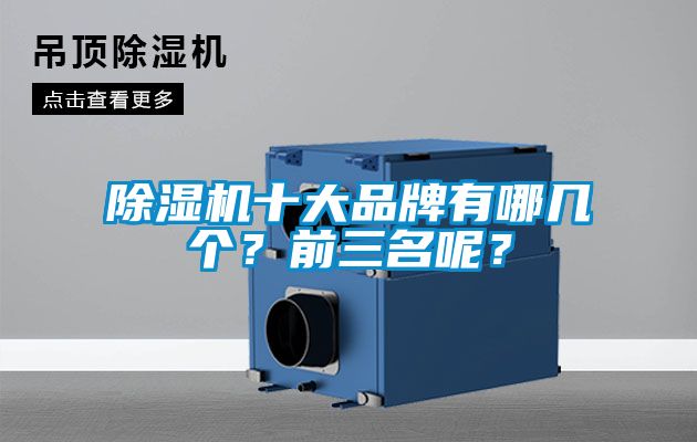 除濕機十大品牌有哪幾個?前三名呢?