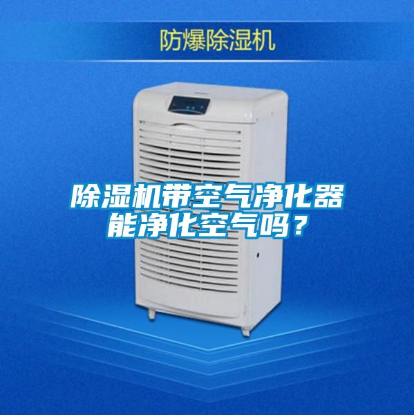 除濕機帶空氣凈化器能凈化空氣嗎？